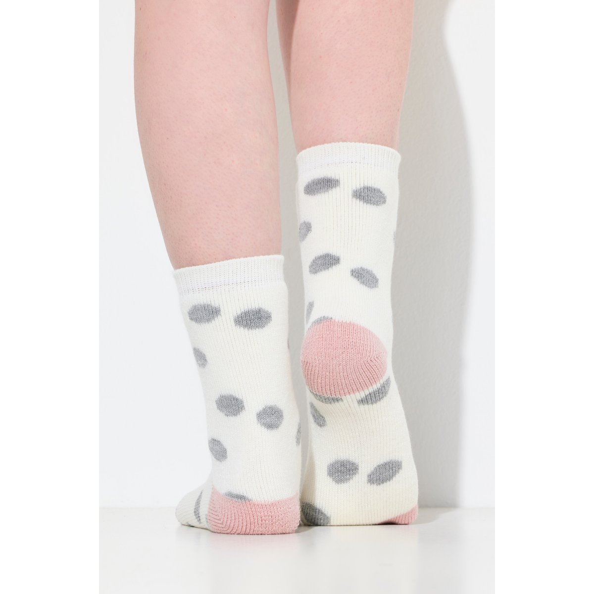 Lot de 2 paires de chaussettes cocooning blanc neige, ULLA POPKEN
