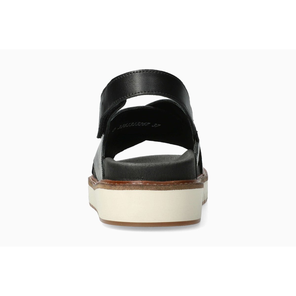 Sandales en cuir BLANCHE noir 5144, MEPHISTO