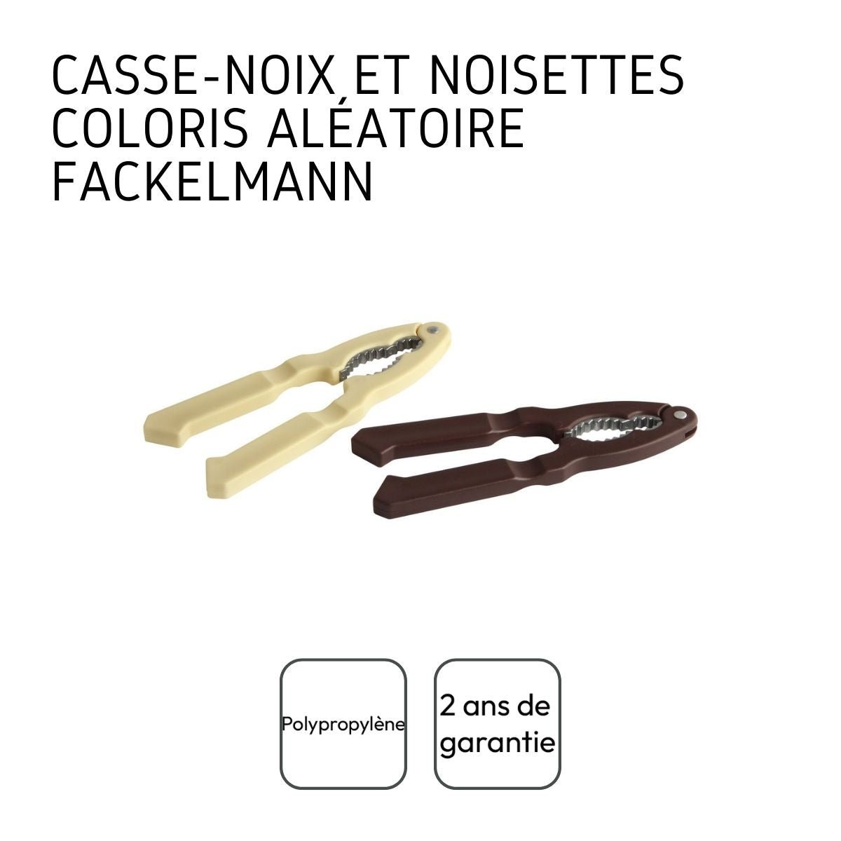Casse-noix set de 2 outils pour crustacés dimensions BASIC jaune|brun, FACKELMANN