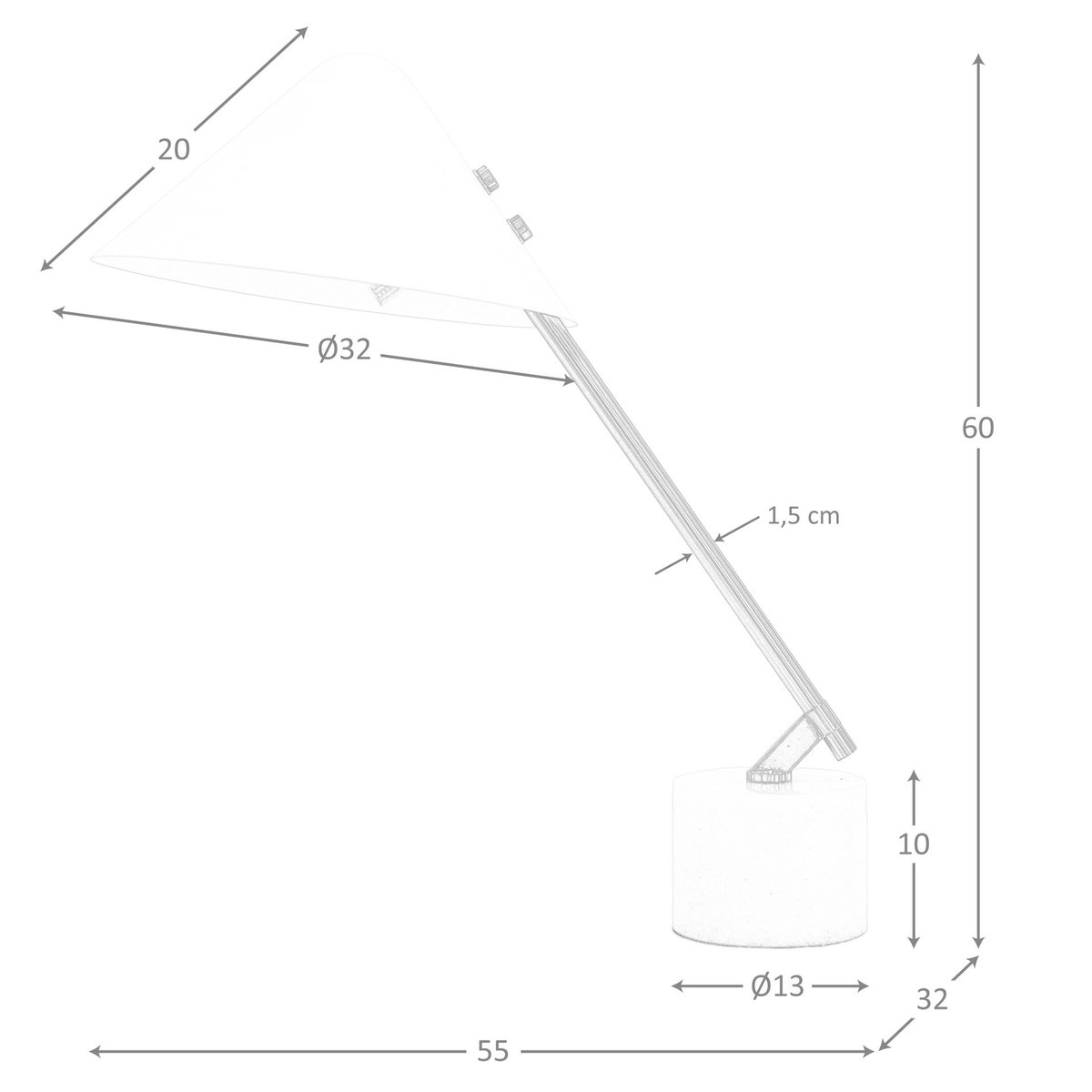 Lampe de table en acier poli avec base en marbre céramique blanc | or, ANGEL CERDA