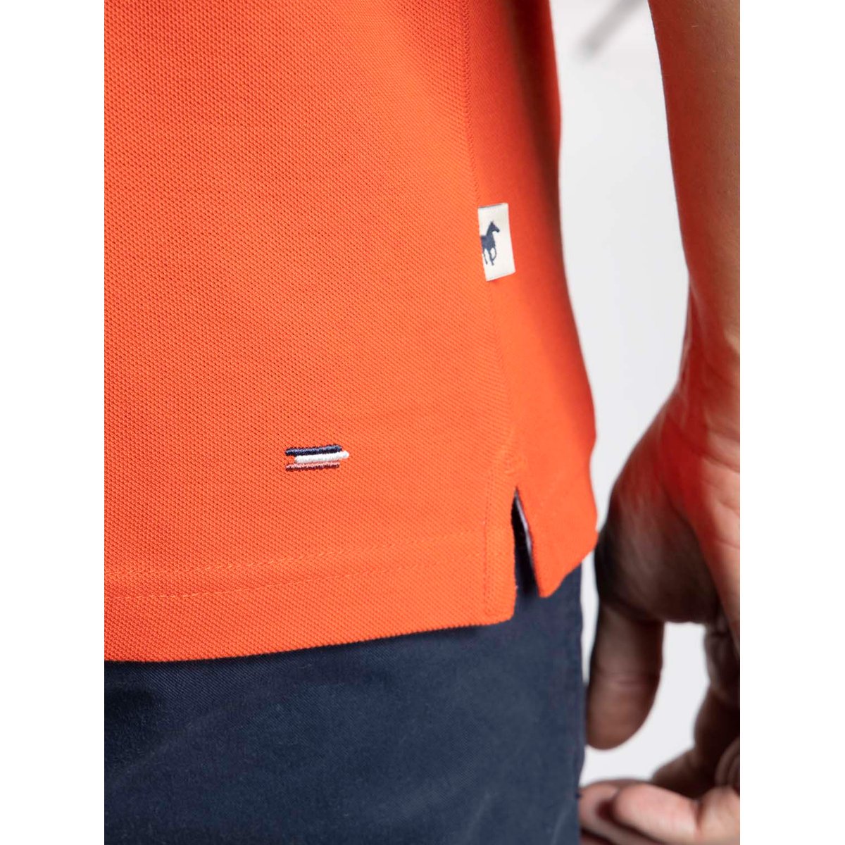 Polos manches courtes en coton ORLY rouge, GENTLEMAN FARMER