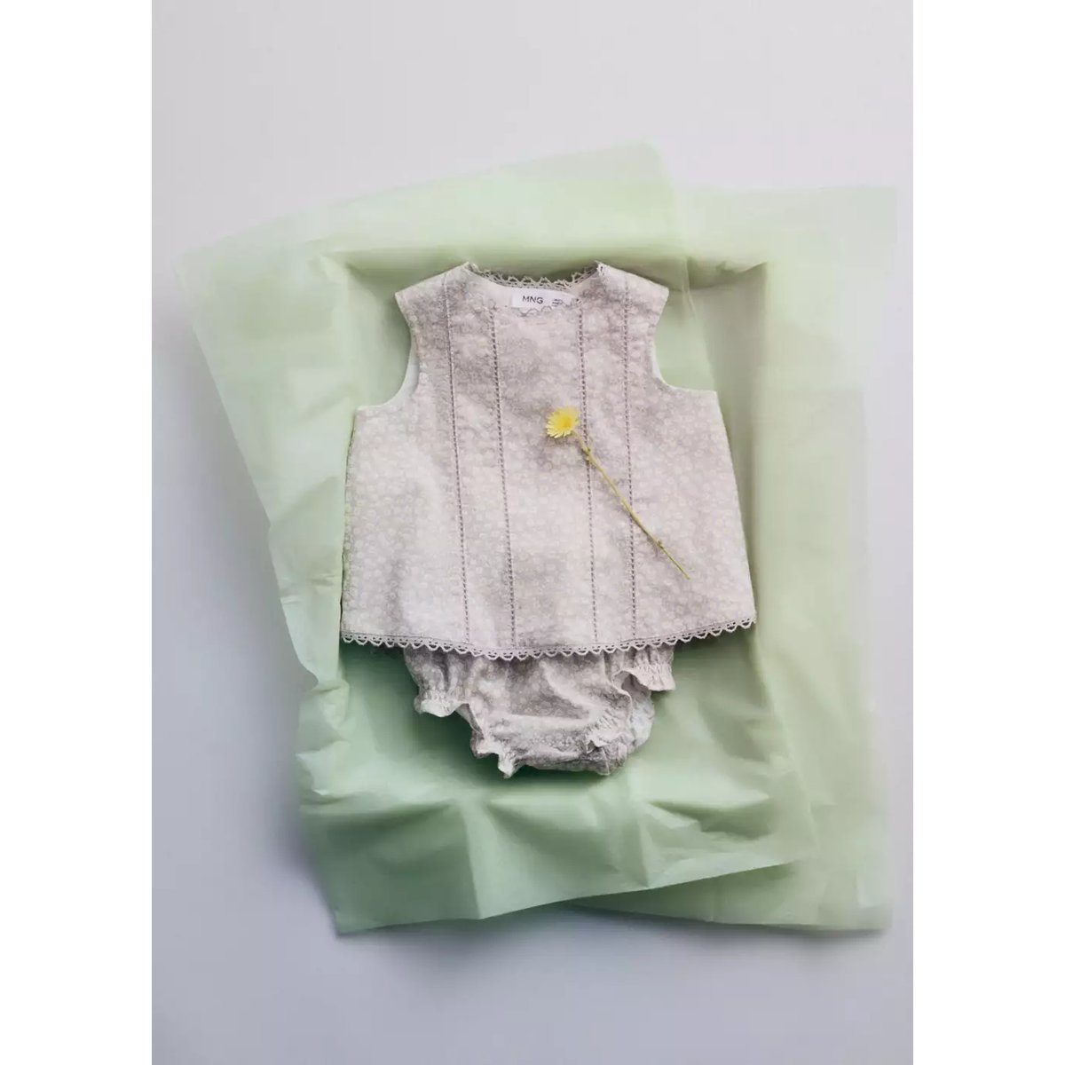 Blouse à fleurs gris, MANGO BABY