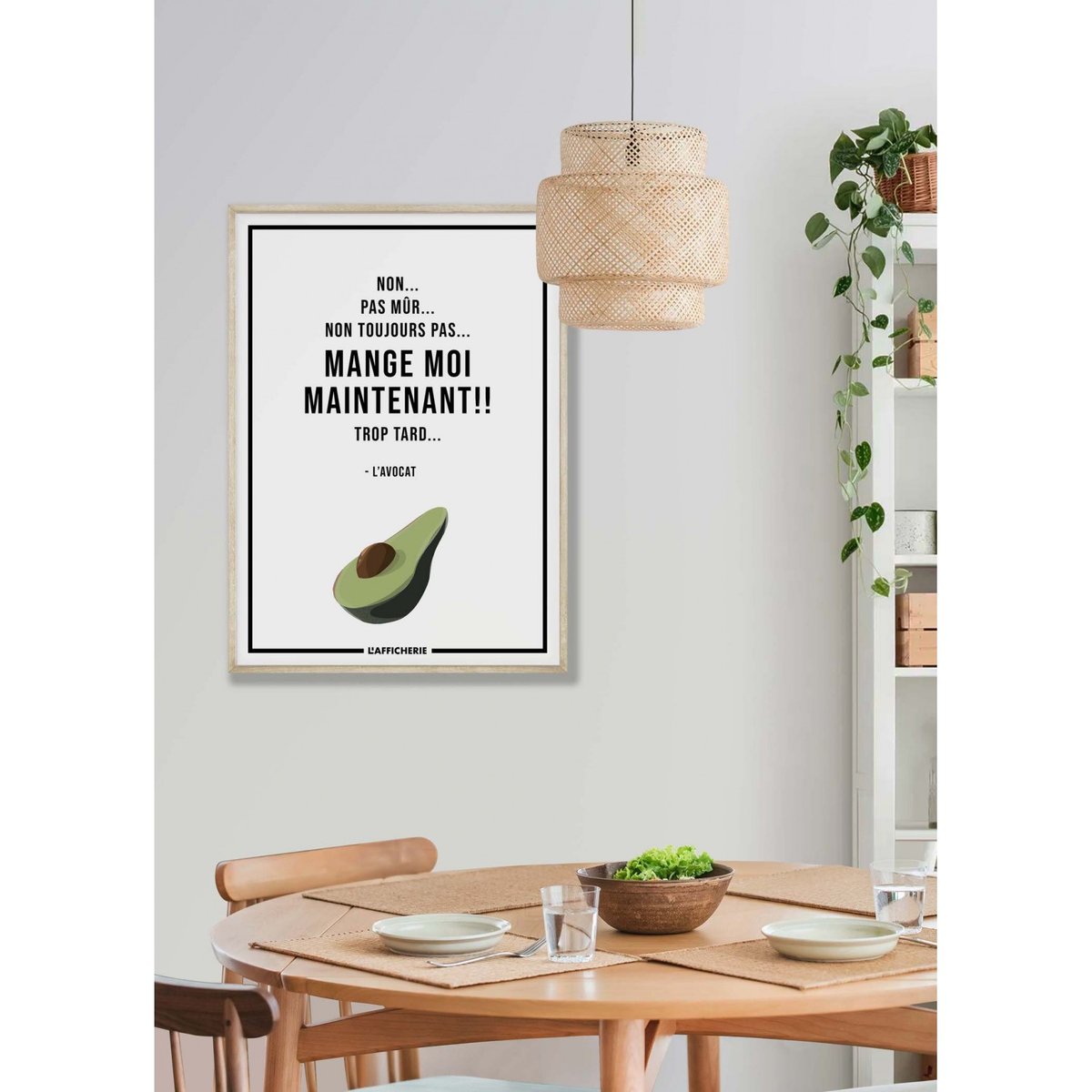 Affiche Avocat blanc, L'AFFICHERIE