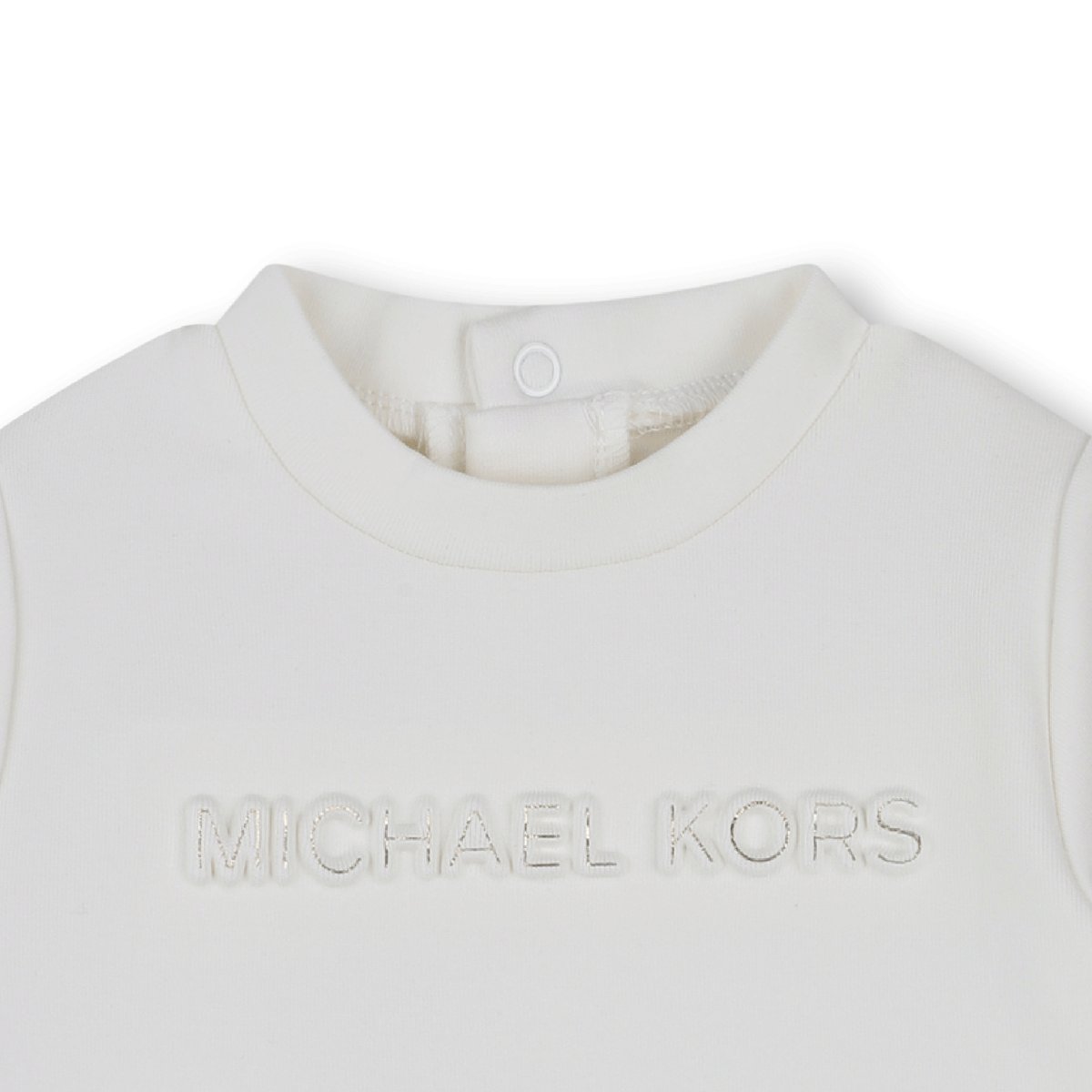 Robe manches longues bi-matières ecru dore, MICHAEL KORS
