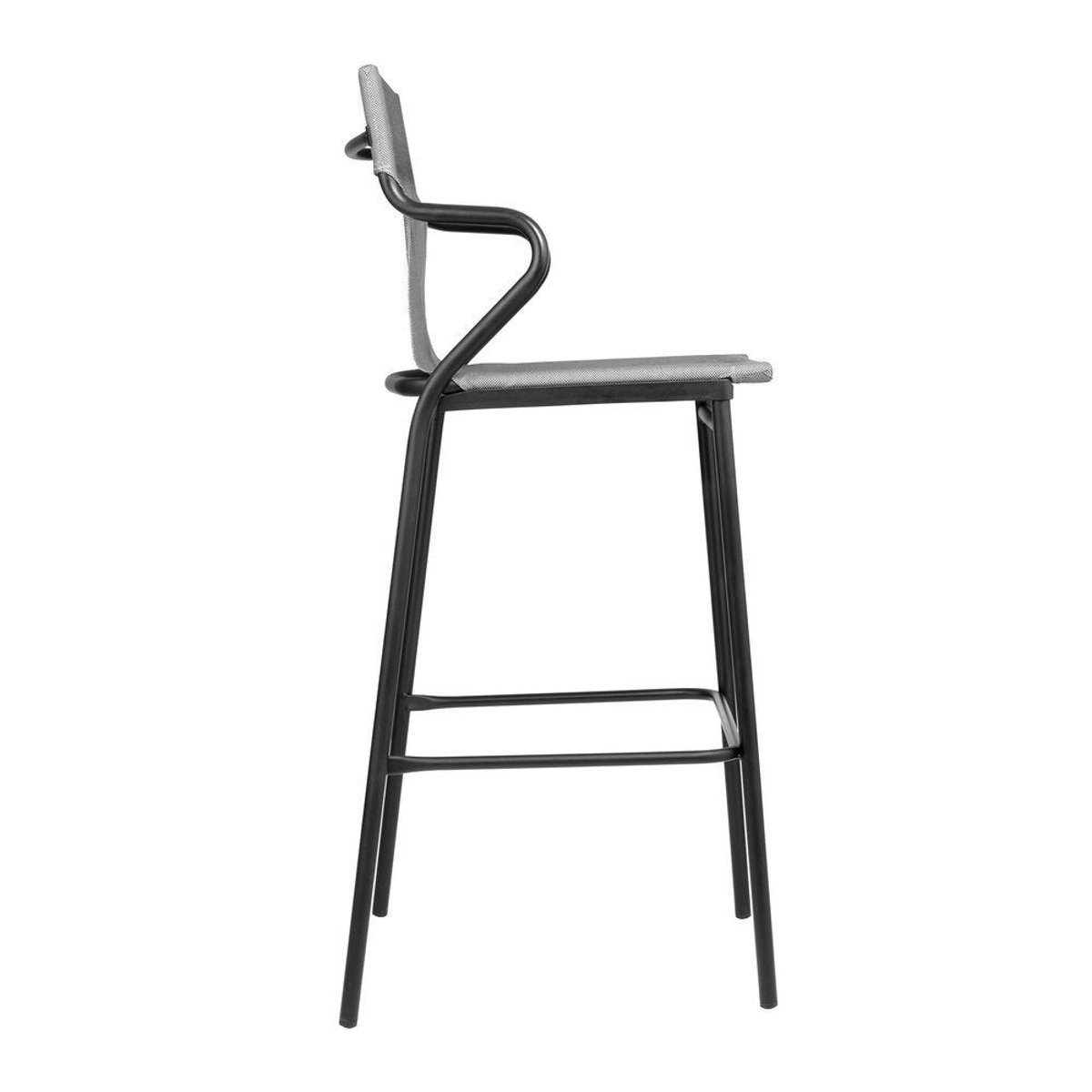 Fauteuil haut assise grand confort - HORIZON pearl tube noir, LAFUMA MOBILIER