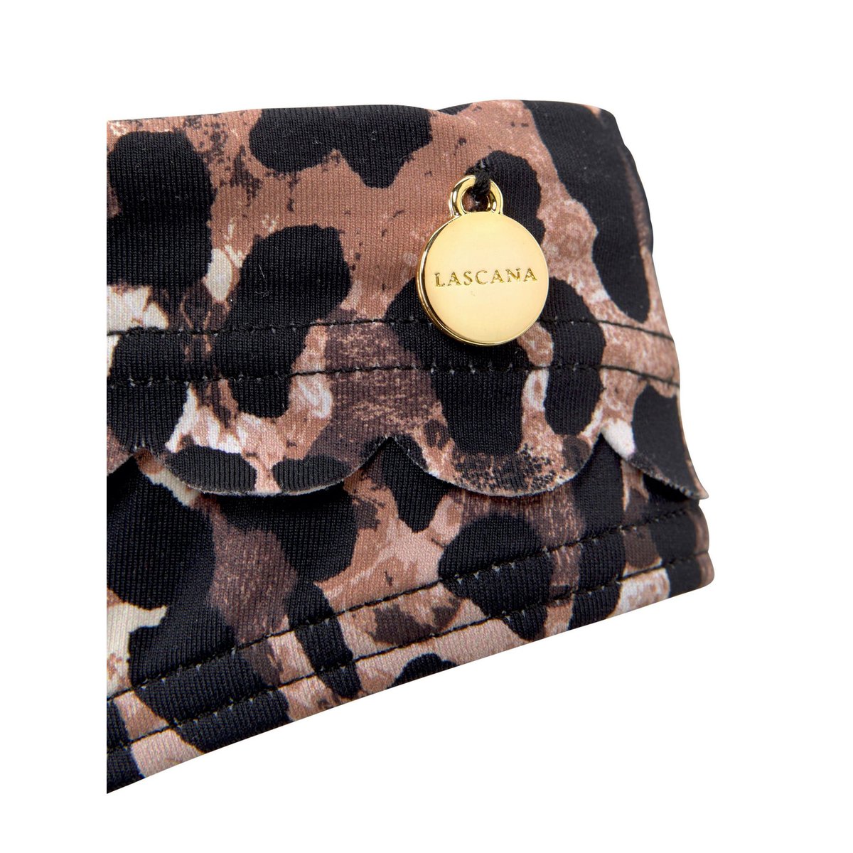 Bas maillot slip de bain ceinturé Lexa leopard, LASCANA