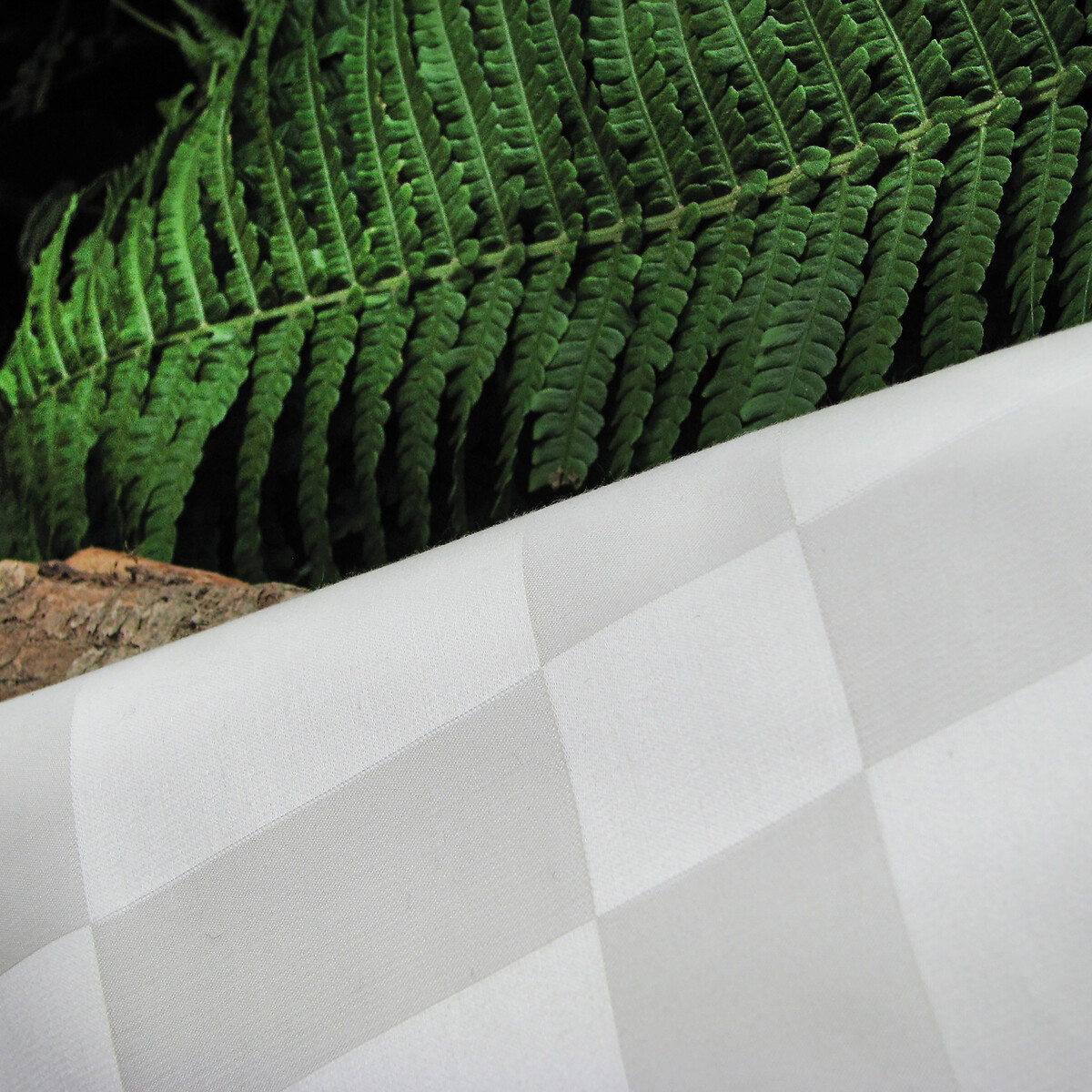 Fourre de duvet en cellulose (Lyocell/Tencel) - à carreaux + Taie(s) 50*70 blanc, EUROPE & NATURE