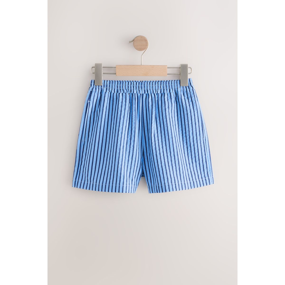 Short rayé élastique bleu, NEXT