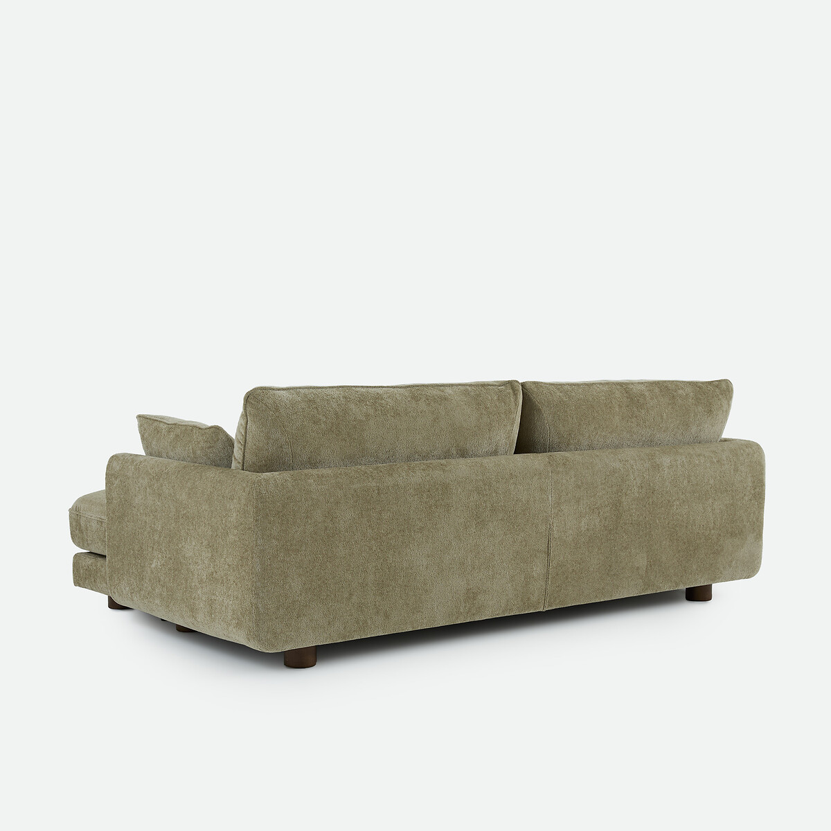 Divano letto angolare a 3 posti in ciniglia jacquard, EMILIO verde salvia, LA REDOUTE INTERIEURS