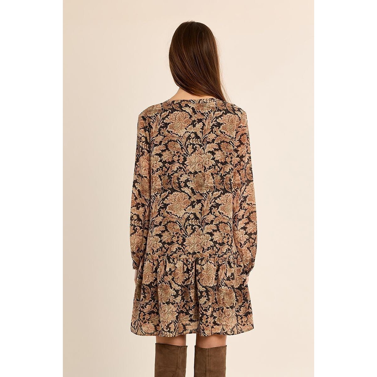 Robe courte imprimée imprimé multicolore, MOLLY BRACKEN