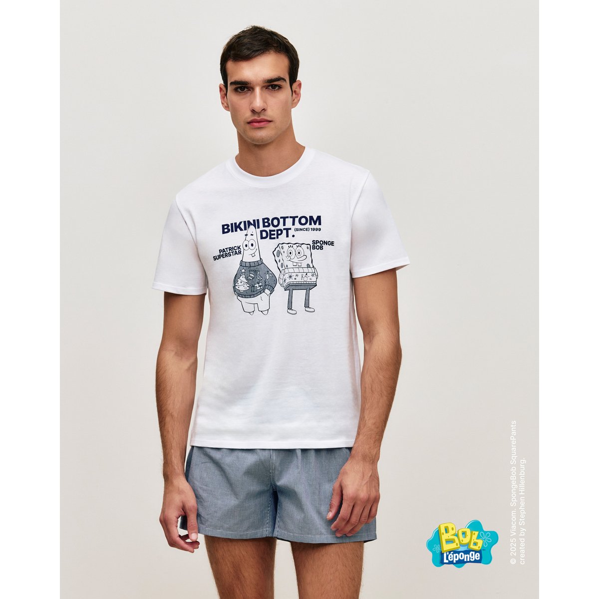 Set t-shirt et caleçon Bob et Patrick PATRINOELIZ vert, UNDIZ