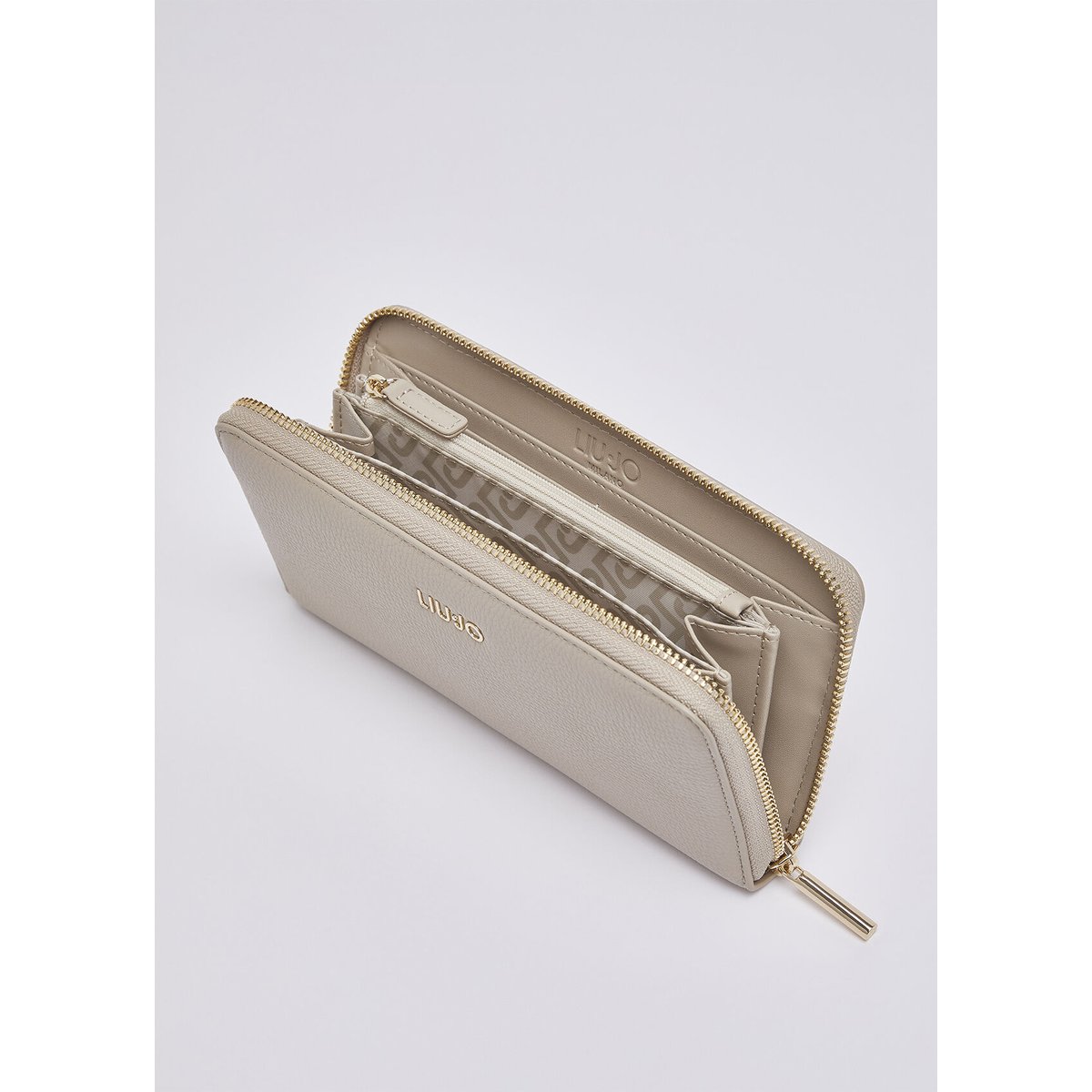 Grand Portefeuille à Zip blanc, LIU JO