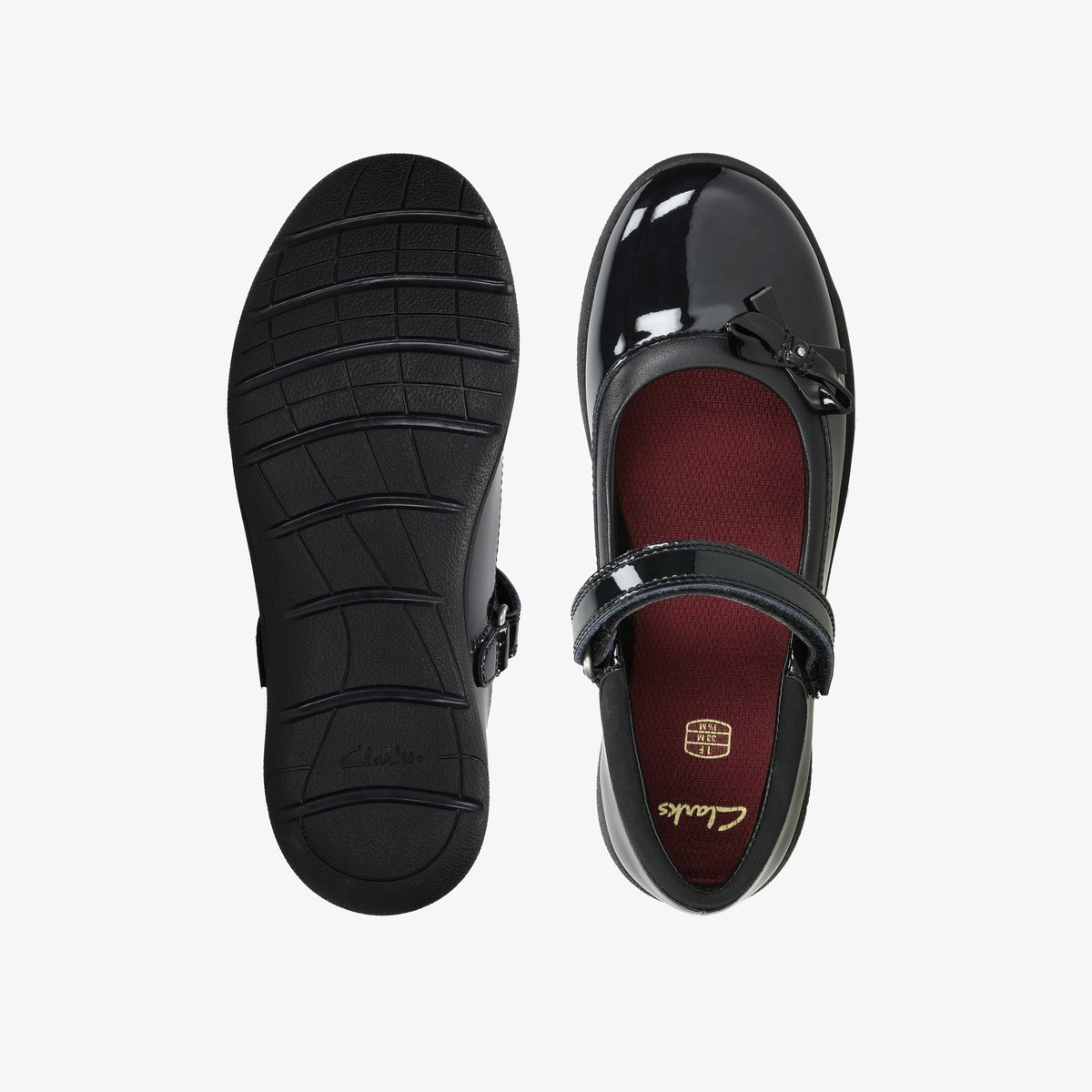 Ballerines Brevet Coupe Large VENTURE STAR noir, CLARKS
