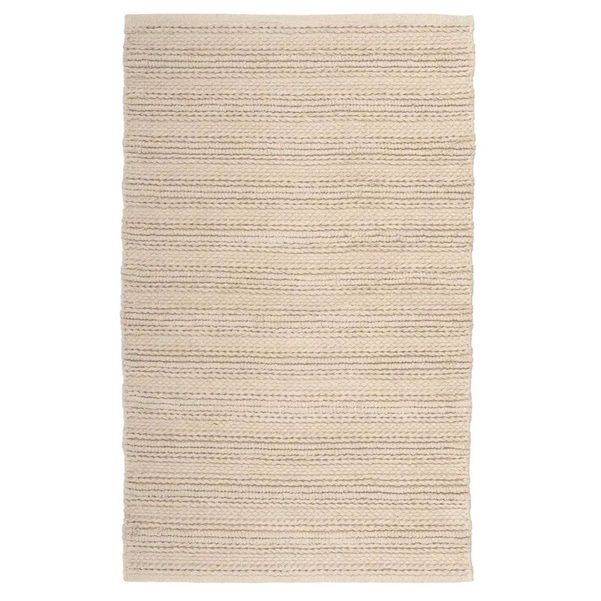 Tapis en coton tressé beige 70x140cm beige, WADIGA