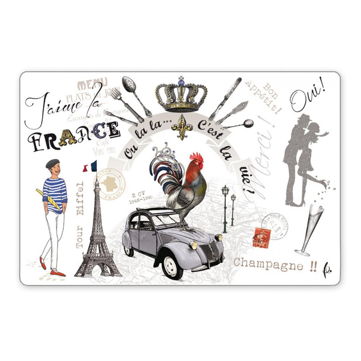 Set de table France Panorama assortis, WINKLER