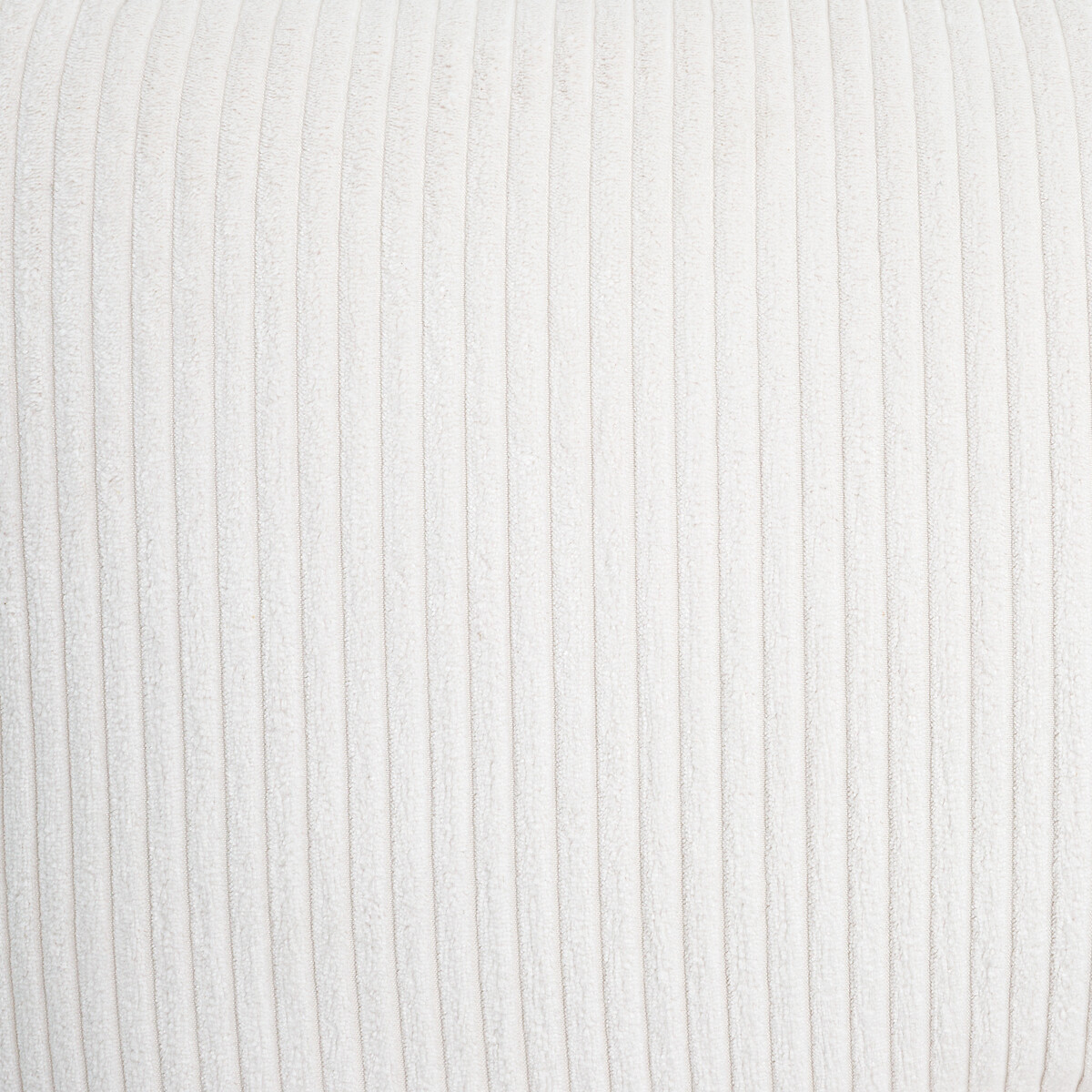 Sillón rinconero modular de Poliéster acanalado, Giuliano crema, AM.PM