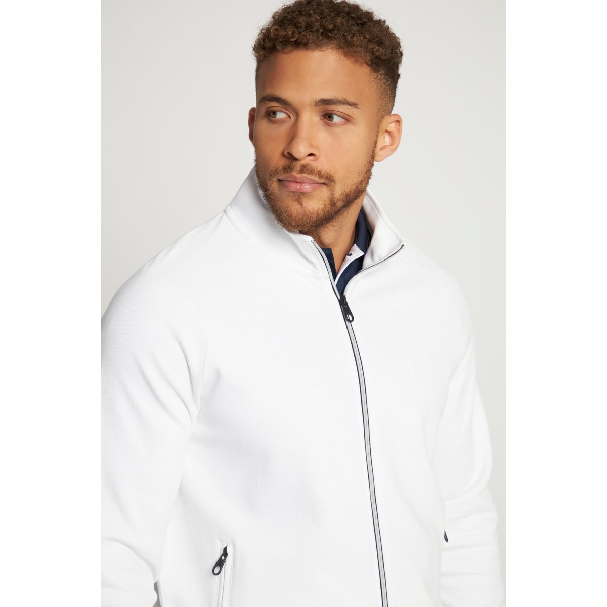 Veste en molleton blanc neige, JP1880