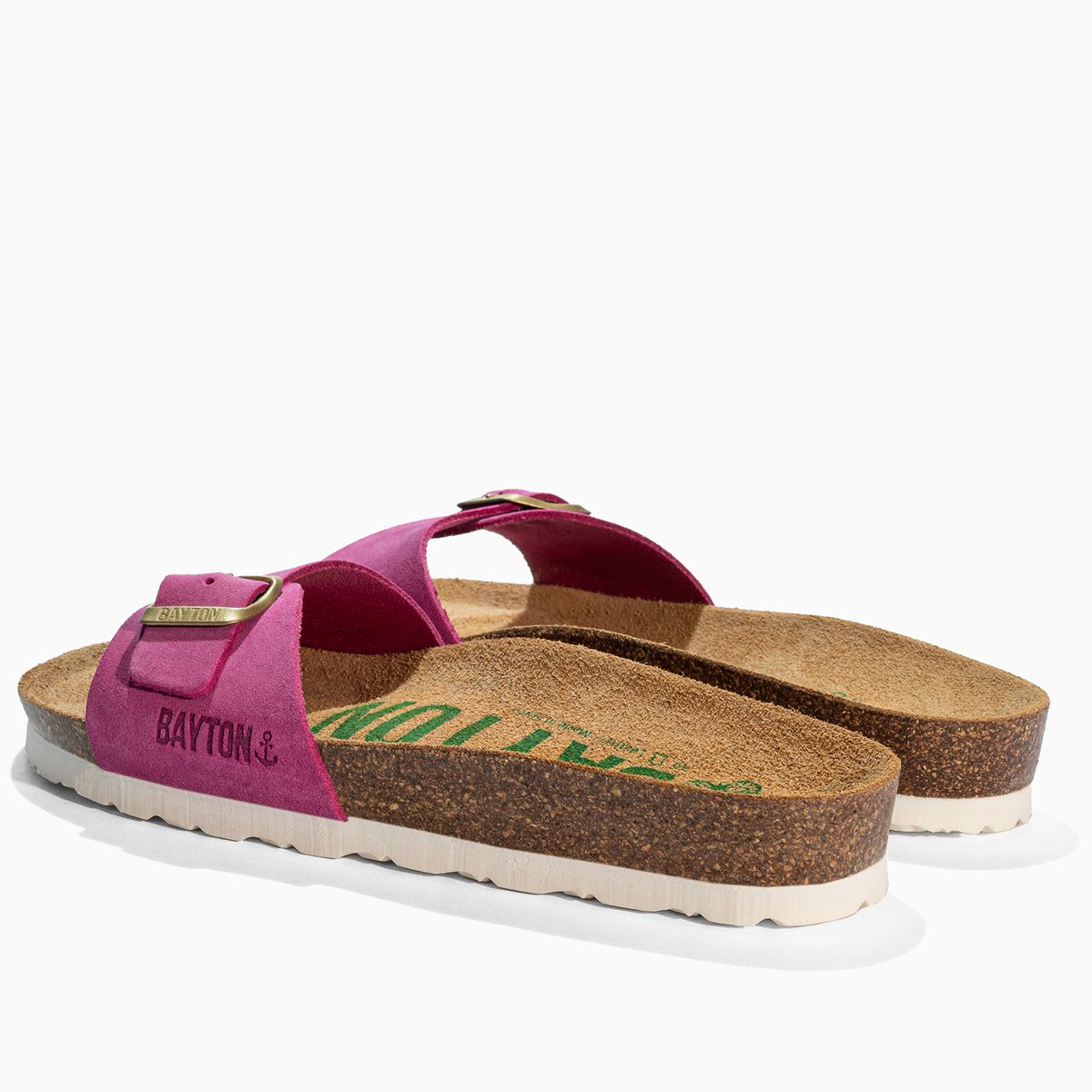 Sandales en cuir suedé ZEPHYR fuschia, BAYTON