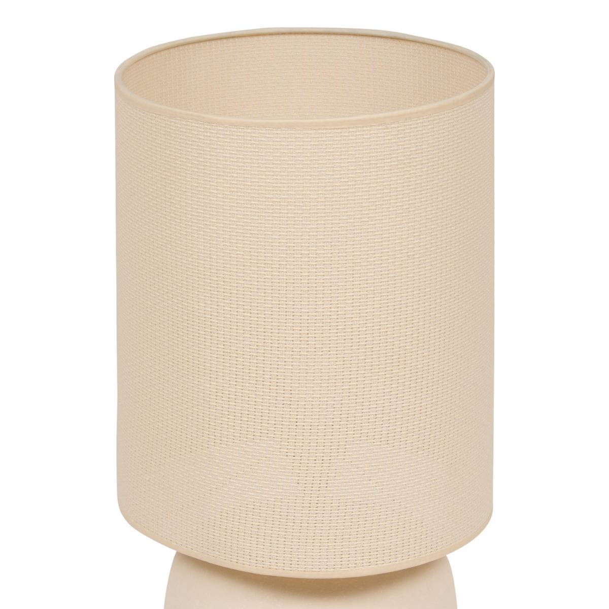 Lampe cylindrique OBINE beige, ATMOSPHERA