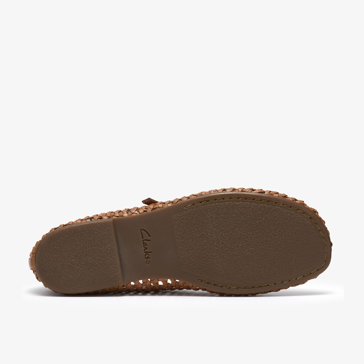 Ballerine babies in pelle traforata Livia Sky tan, CLARKS