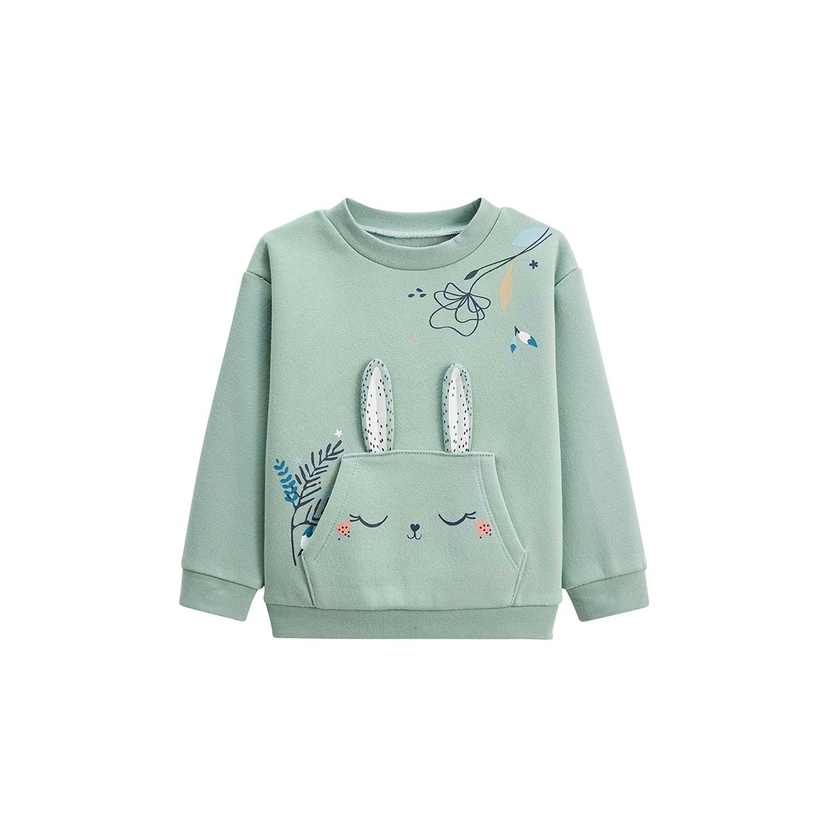 Ensemble enfant sweat et pantalon en molleton Misscerise bleu, PETIT BEGUIN