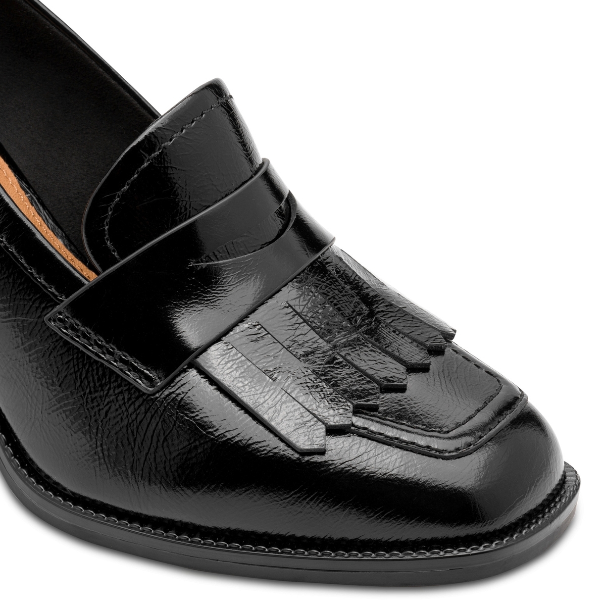 Trotteur en cuir noir, TAMARIS