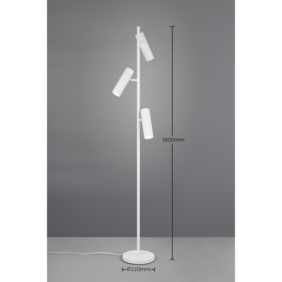 Candeeiro de Pé Soka, da Trio Lighting branco, TRIO LIGHTING