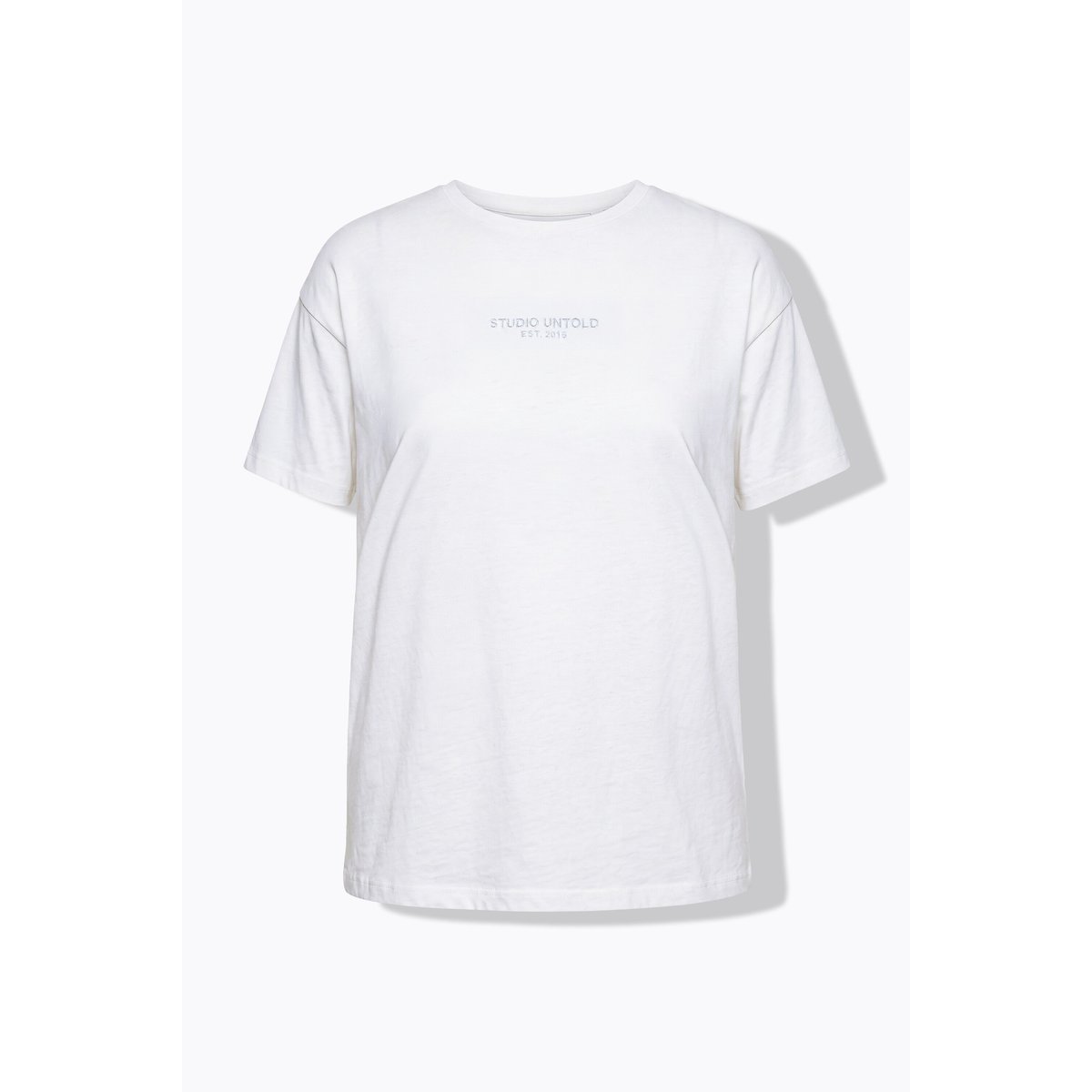 T-shirt oversize, message imprimé blanc cassé, STUDIO UNTOLD