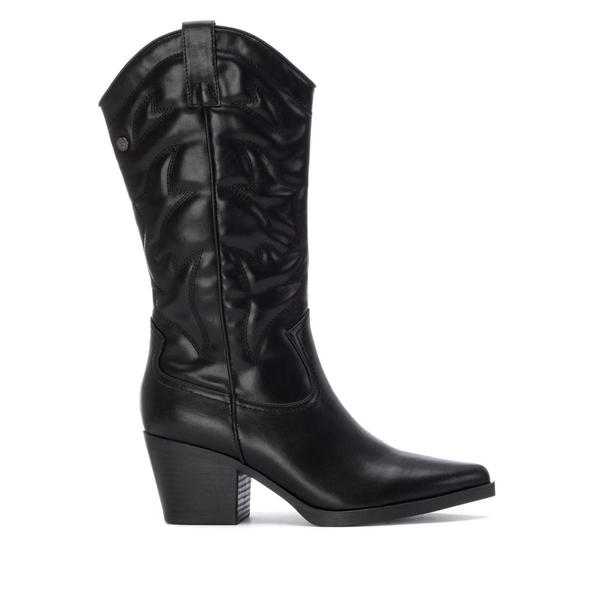 Botte Cow-boy Talon Entreprise Fermeture éclair noir, XTI