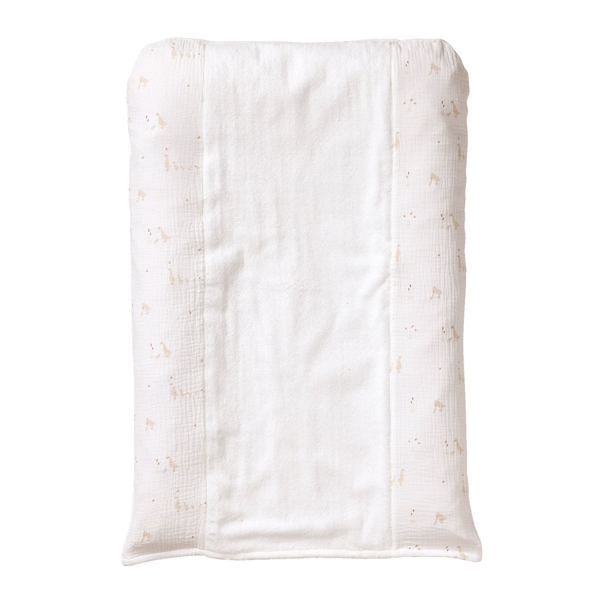 Matelas à langer en gaze de coton écru, VERTBAUDET