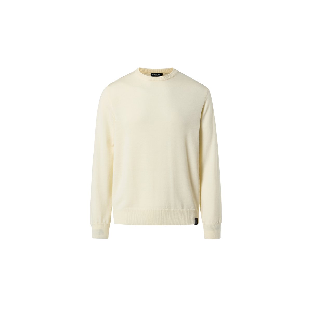 Pull à col rond en laine mérinos crème, NORTH SAILS