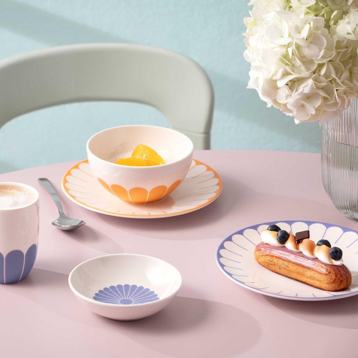 Ensemble De Base, 8 Pcs FLEUR couleur unique, VILLEROY & BOCH