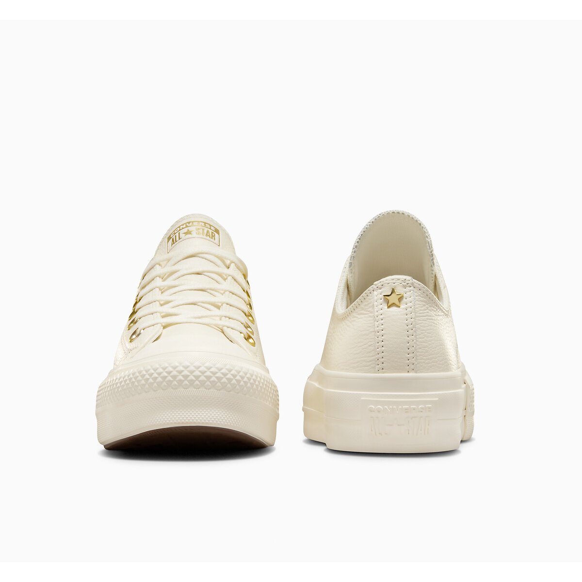 All Star Lift Ox Mono Leather Trainers ecru , CONVERSE