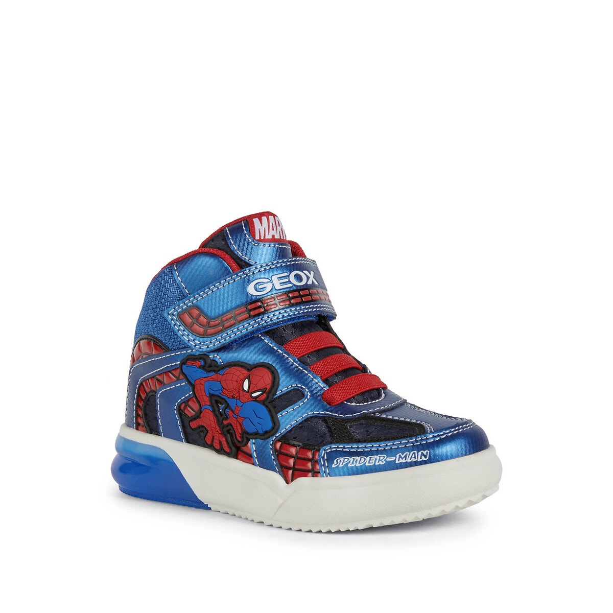 Baskets à LED Grayjay x Spiderman bleu marine, GEOX