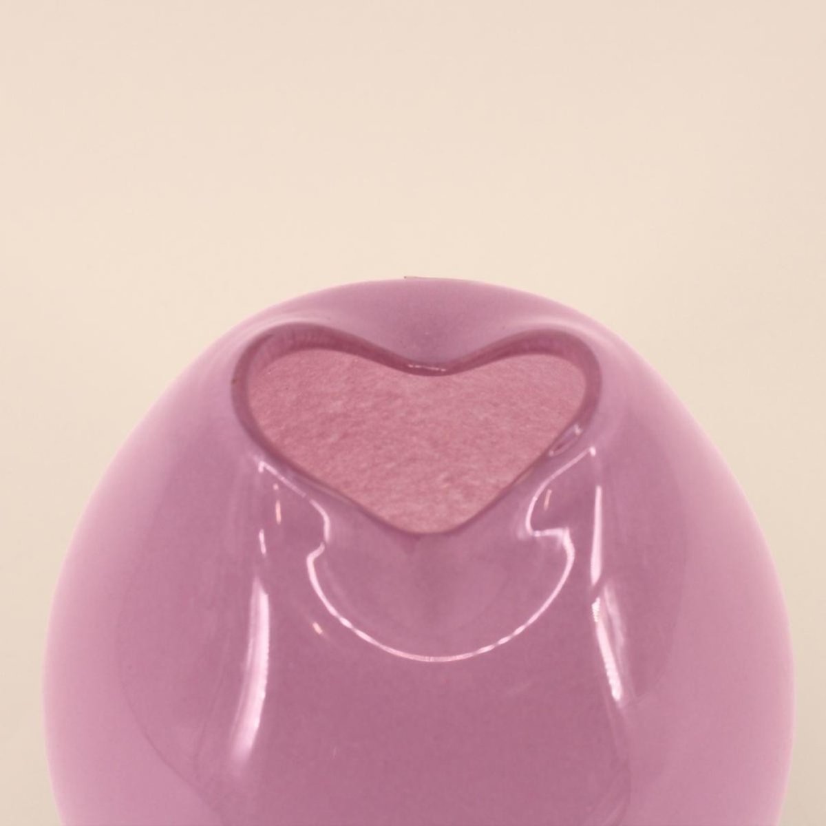 Vase ondulé en verre opaque, H22cm rose, DECOSTAR