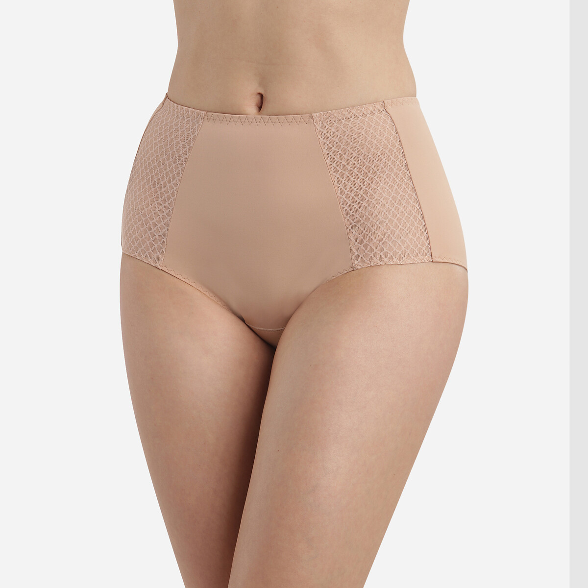 Lot de 2 culottes Ecodim ventre plat noir/peau, DIM