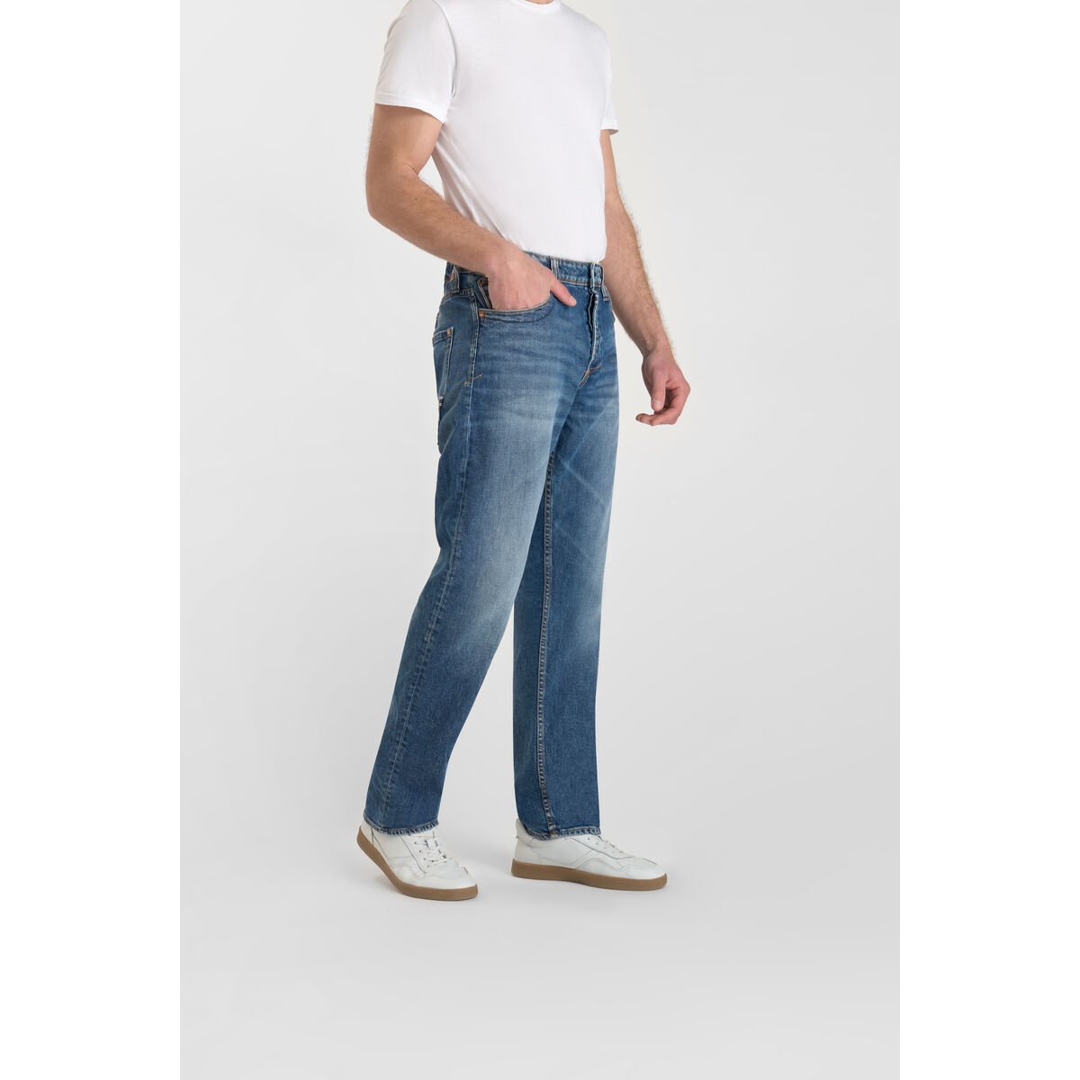 Jeans loose, large 800/60 loose , longueur 34 blue, LE TEMPS DES CERISES