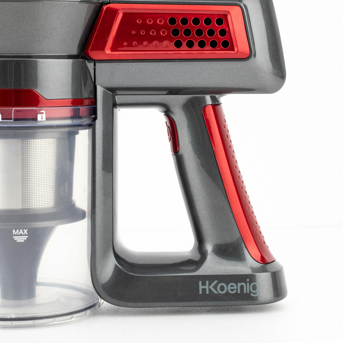 aspirateur balai powerclean+ et batterie rechargeable - up810+bty810 rouge, H.KOENIG