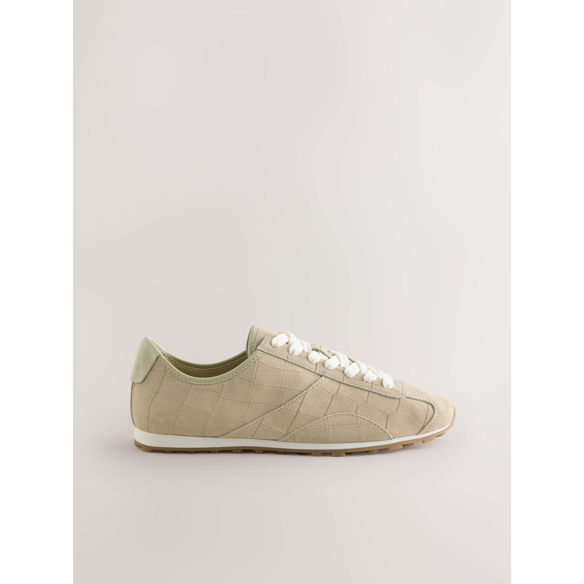 Baskets fines en cuir forever comfort® naturel, NEXT