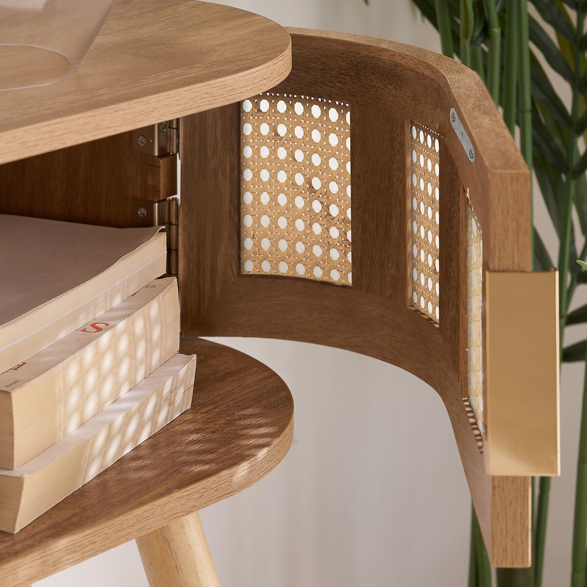 Naya Rattan Console Table natural oak, SO'HOME