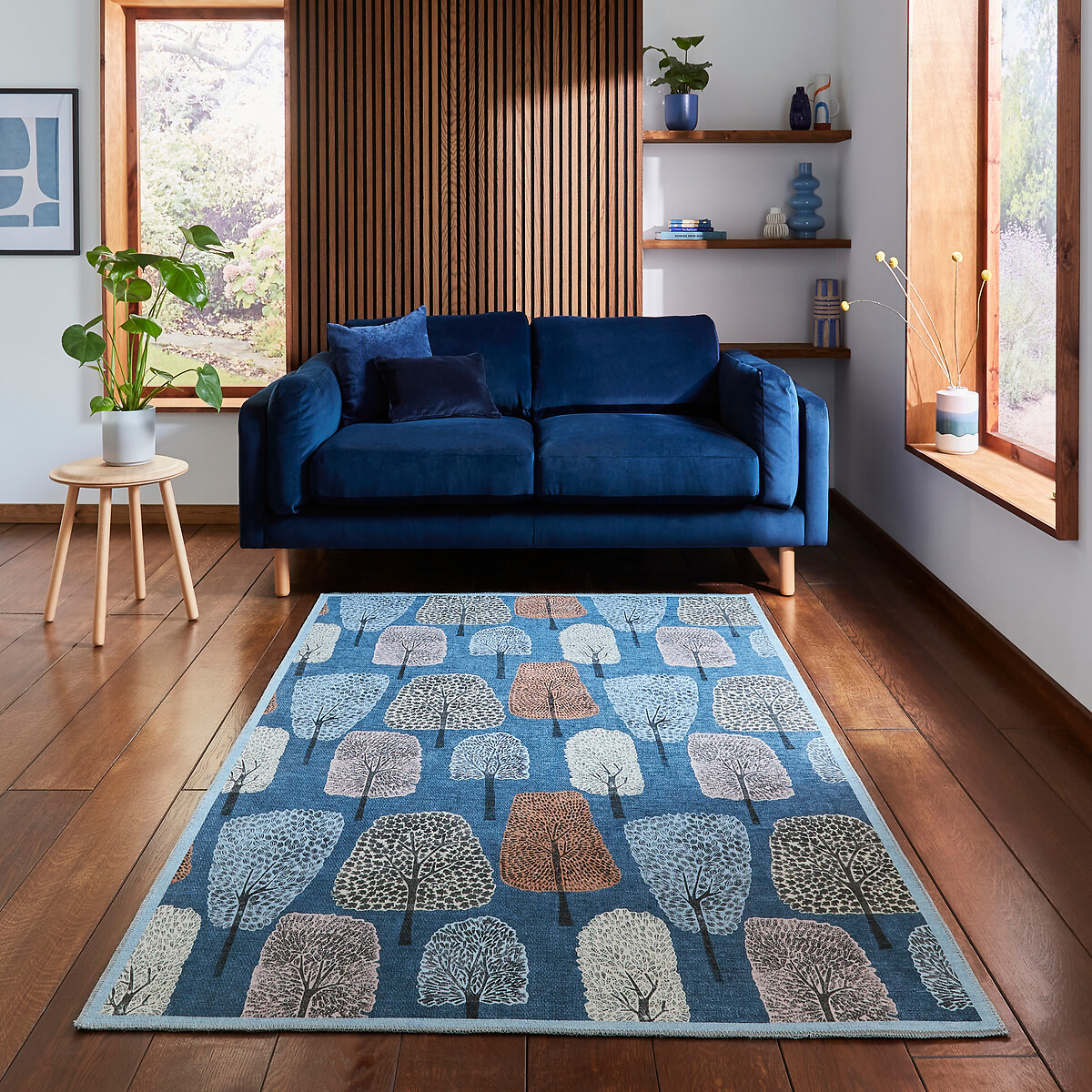 Cedar Washable Rug midnight blue, SCION