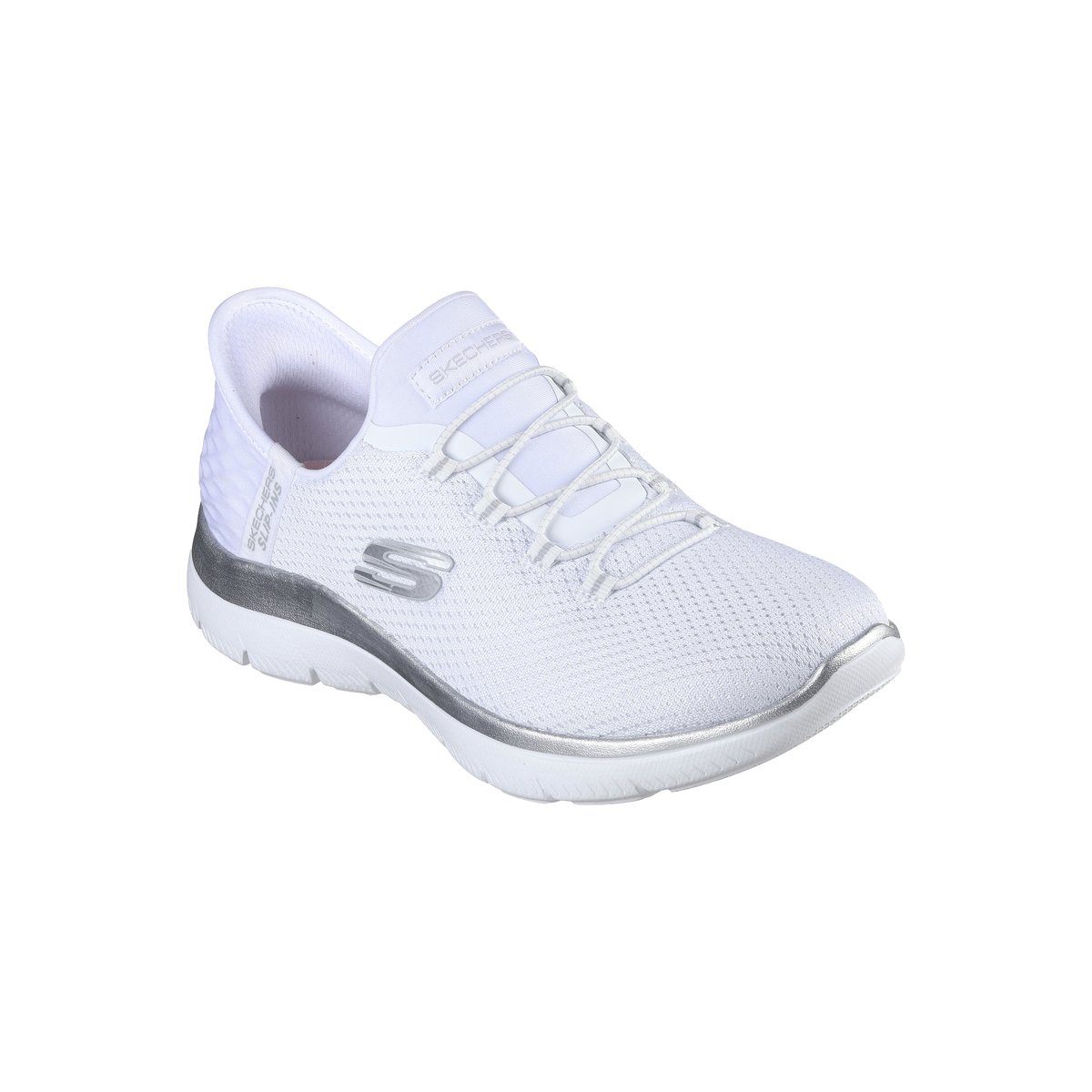 Baskets SUMMITS DIAMOND DREAM blanc-argent, SKECHERS