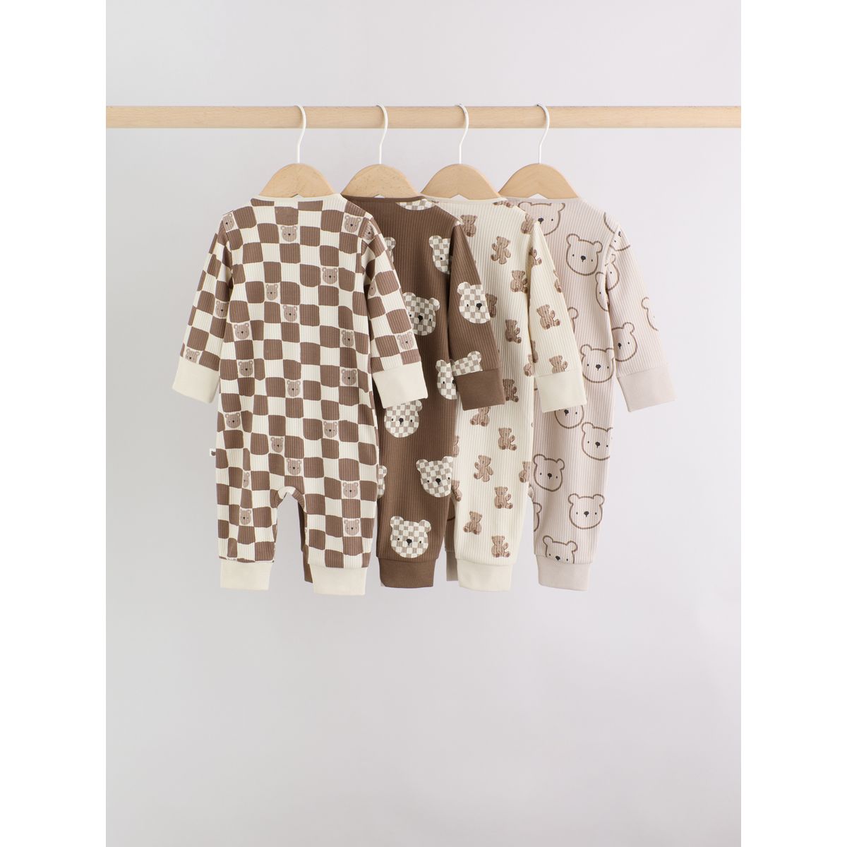 Dors-bien à zip double sens bébé, lot de 4 marron, NEXT