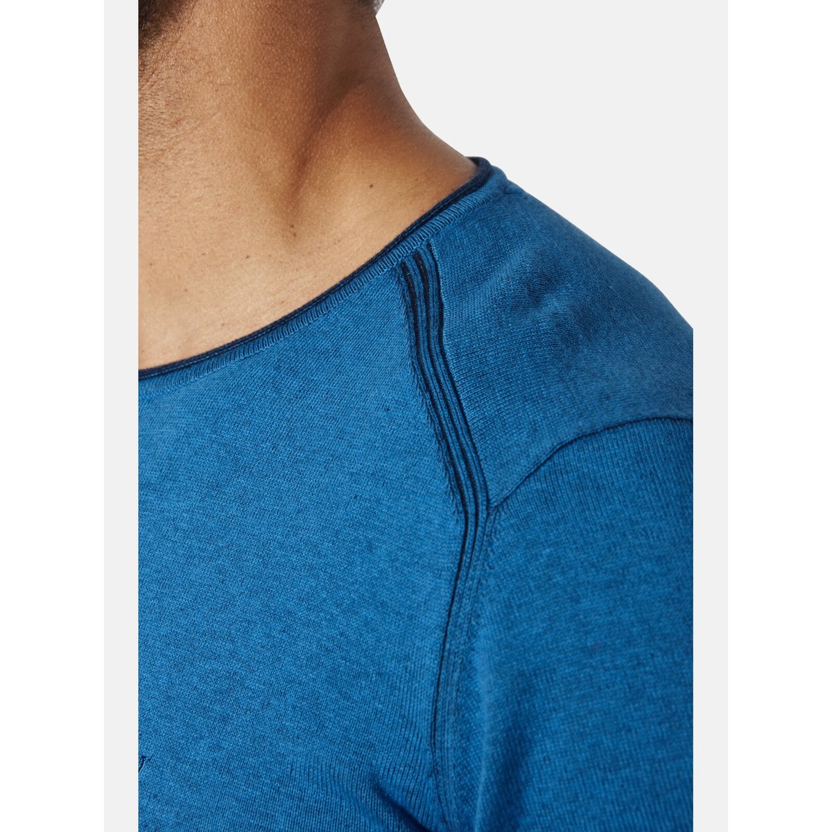 Pull AKSELBERG bleu, JAN VANDERSTORM