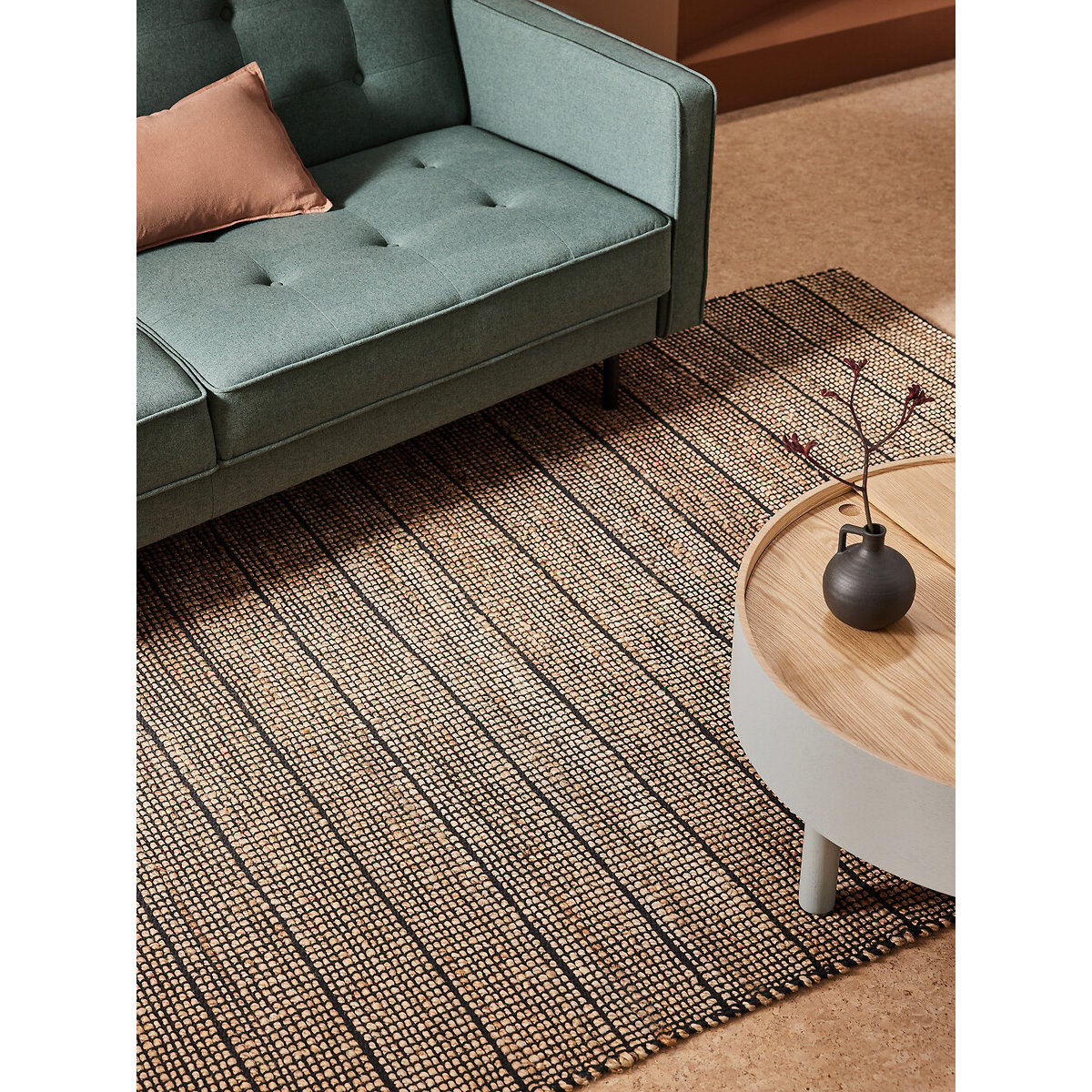 MADE.COM Hurley Rug black, MADE