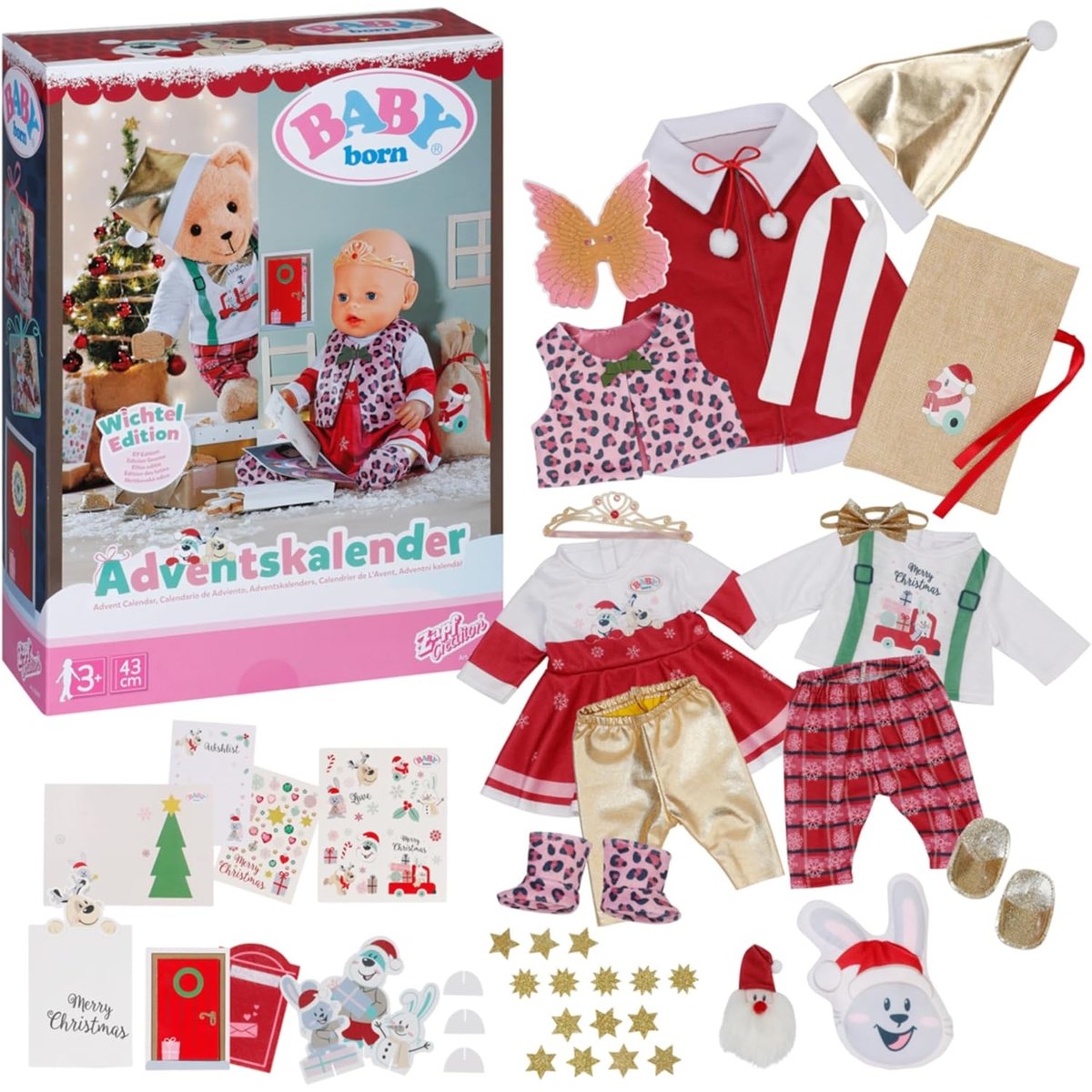 Baby born Calendrier de l'Avent avec 24 surprises couleur unique, ZAPF CREATION