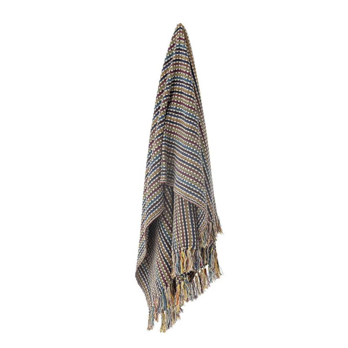 Plaid coton recyclé  LAZZARIO multicolore, BLOOMINGVILLE