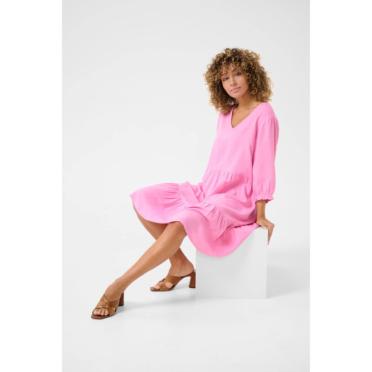 Dress rose begonia pink, CREAM