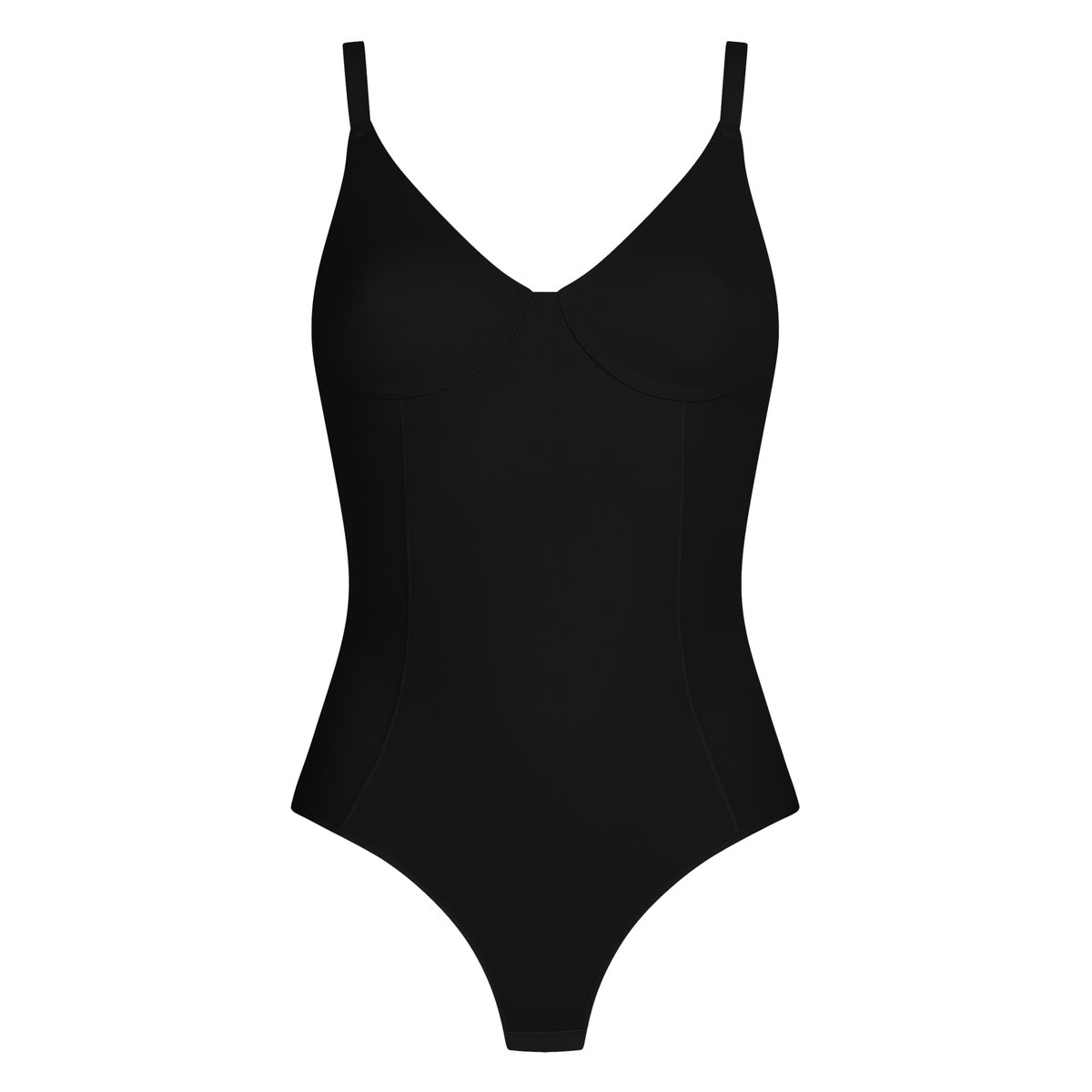 Body gainant avec armatures Silhouette noir, DIM