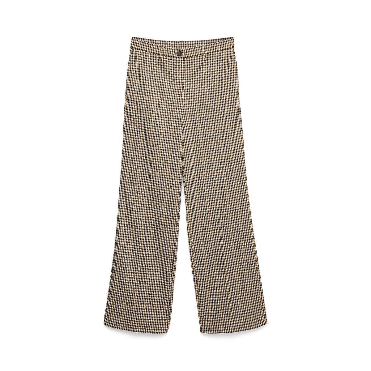 Pantalon large à carreaux imprimé carreaux, VERO MODA